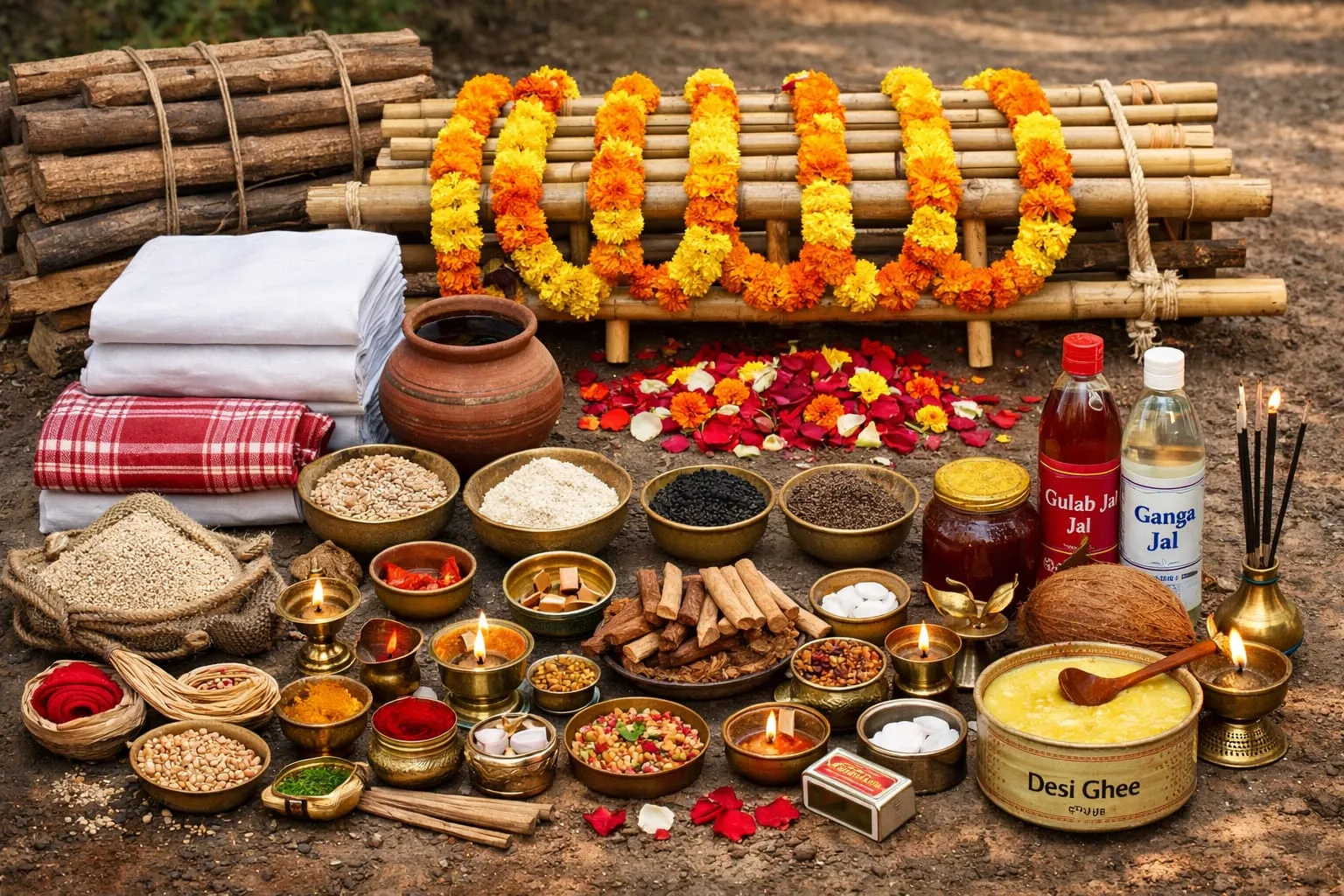 Wooden Antim Sanskar Kit